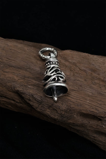 Bell Pendant Retro 925 Sterling Silver