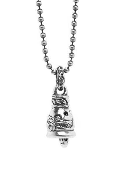 Retro Sterling Silver Eagle Bell Pendant