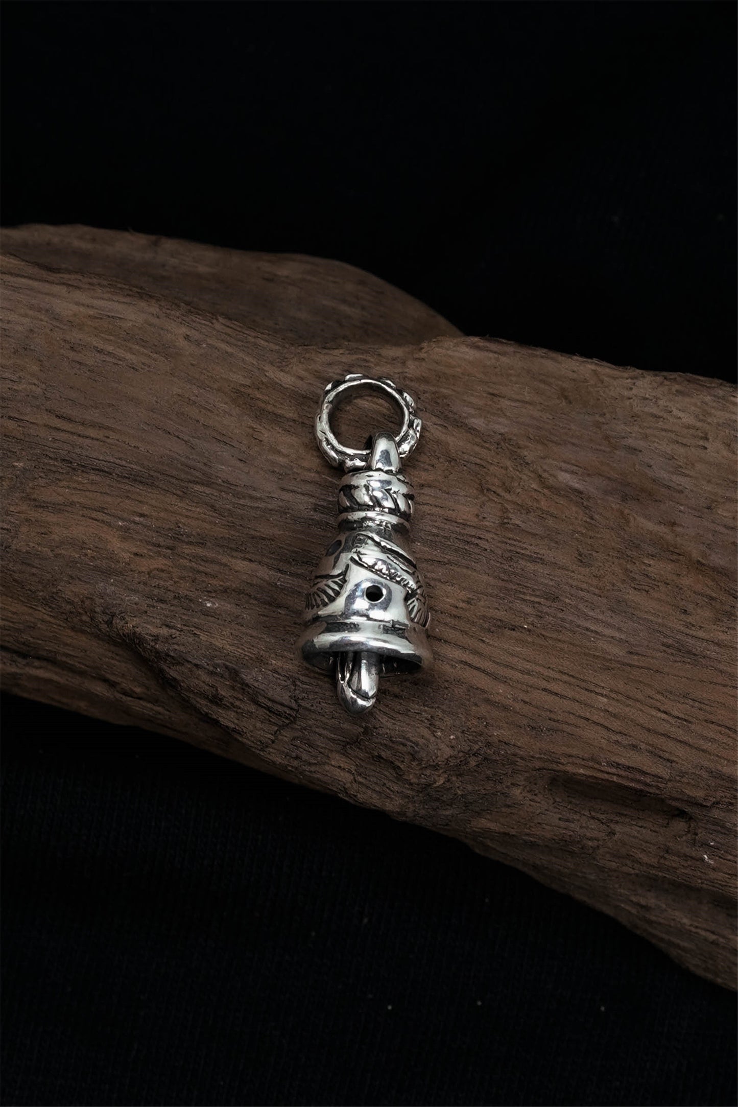 Retro Sterling Silver Eagle Bell Pendant