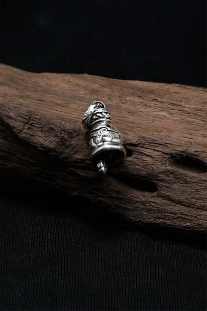 Retro Sterling Silver Eagle Bell Pendant