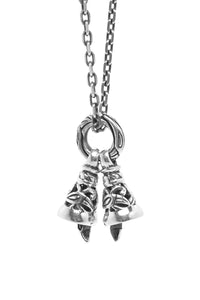 Retro Sterling Silver Hollow Bell pendant