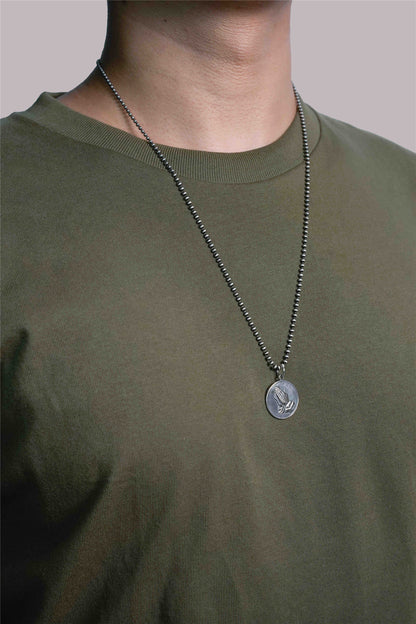 Prayer Hand Pendant Retro 925 Sterling Silver