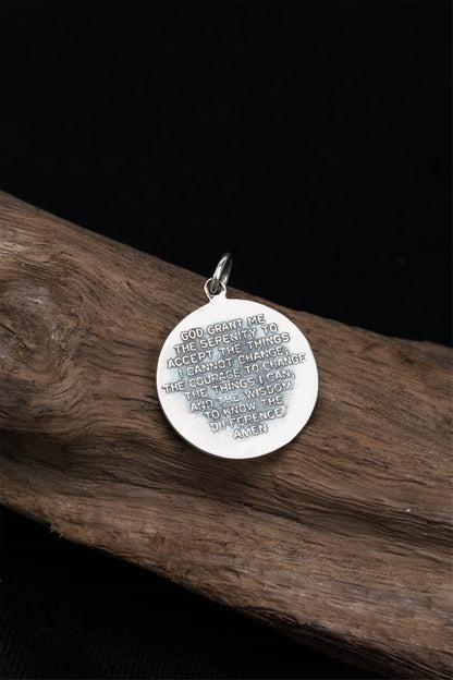 Prayer Hand Pendant Retro 925 Sterling Silver