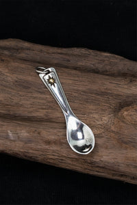 TS® Antique Silver Spoon Pendant