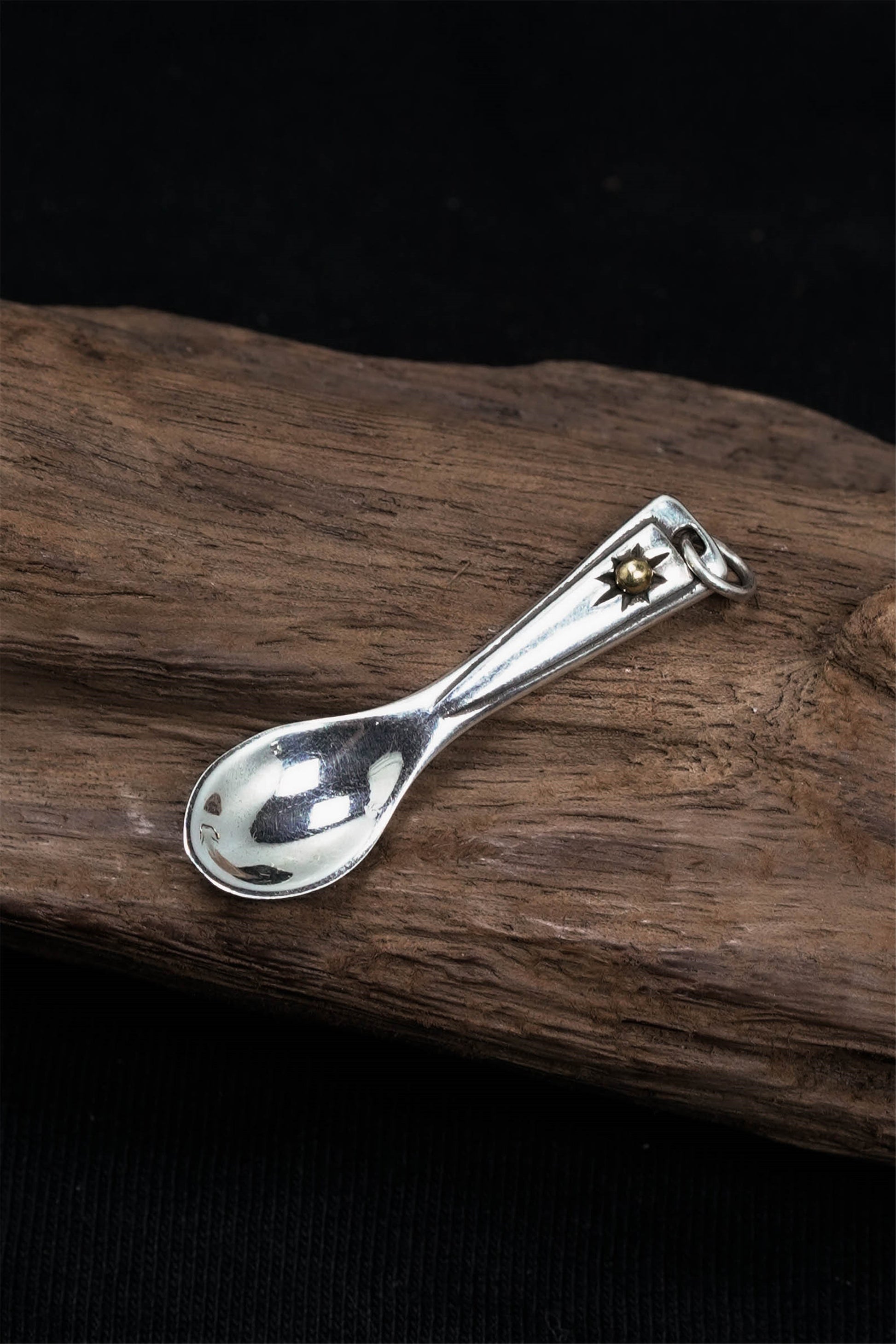 TS® Antique Silver Spoon Pendant