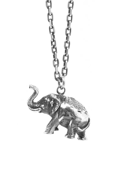 Elephant Pendant Retro 925 Sterling Silver