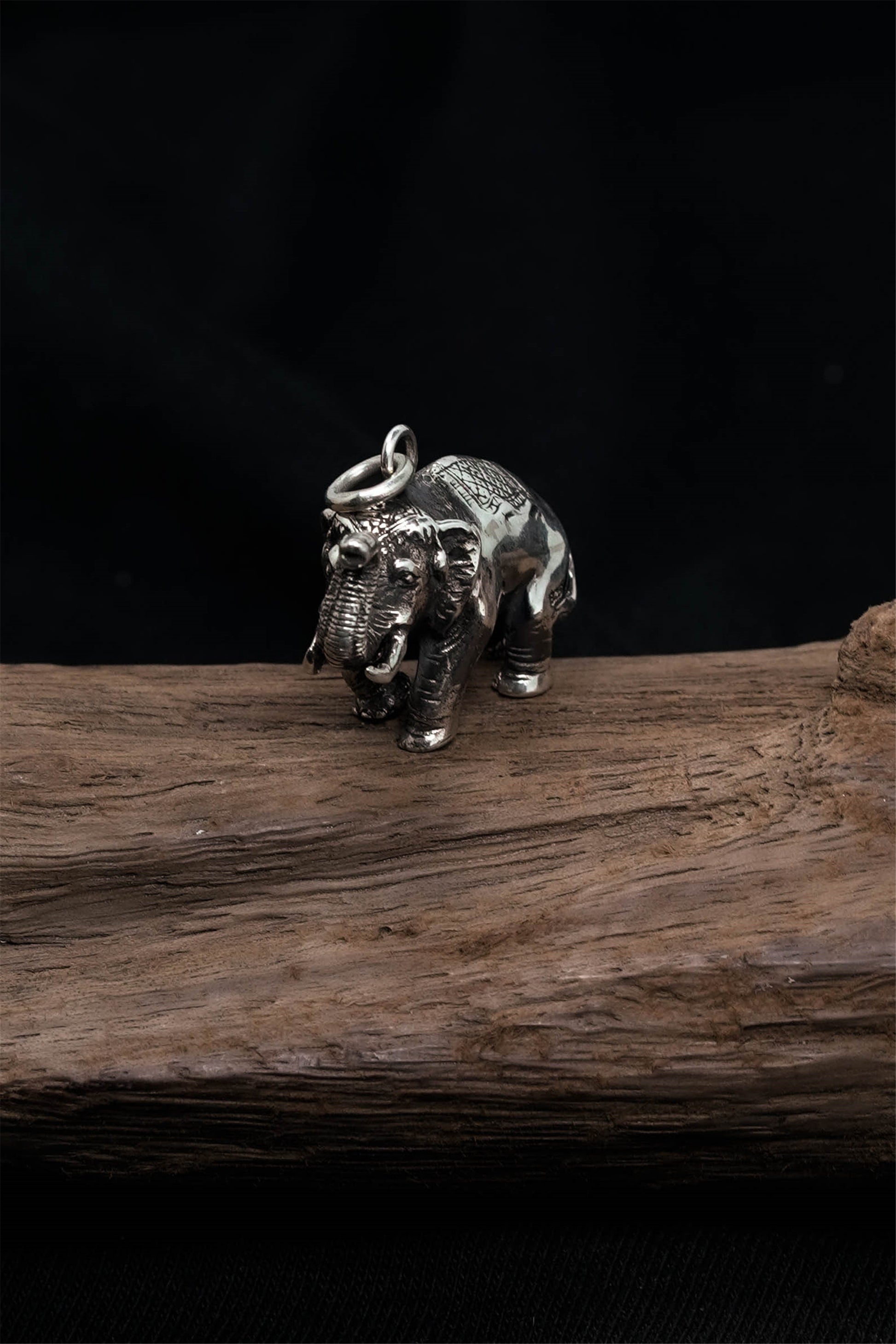 Elephant Pendant Retro 925 Sterling Silver