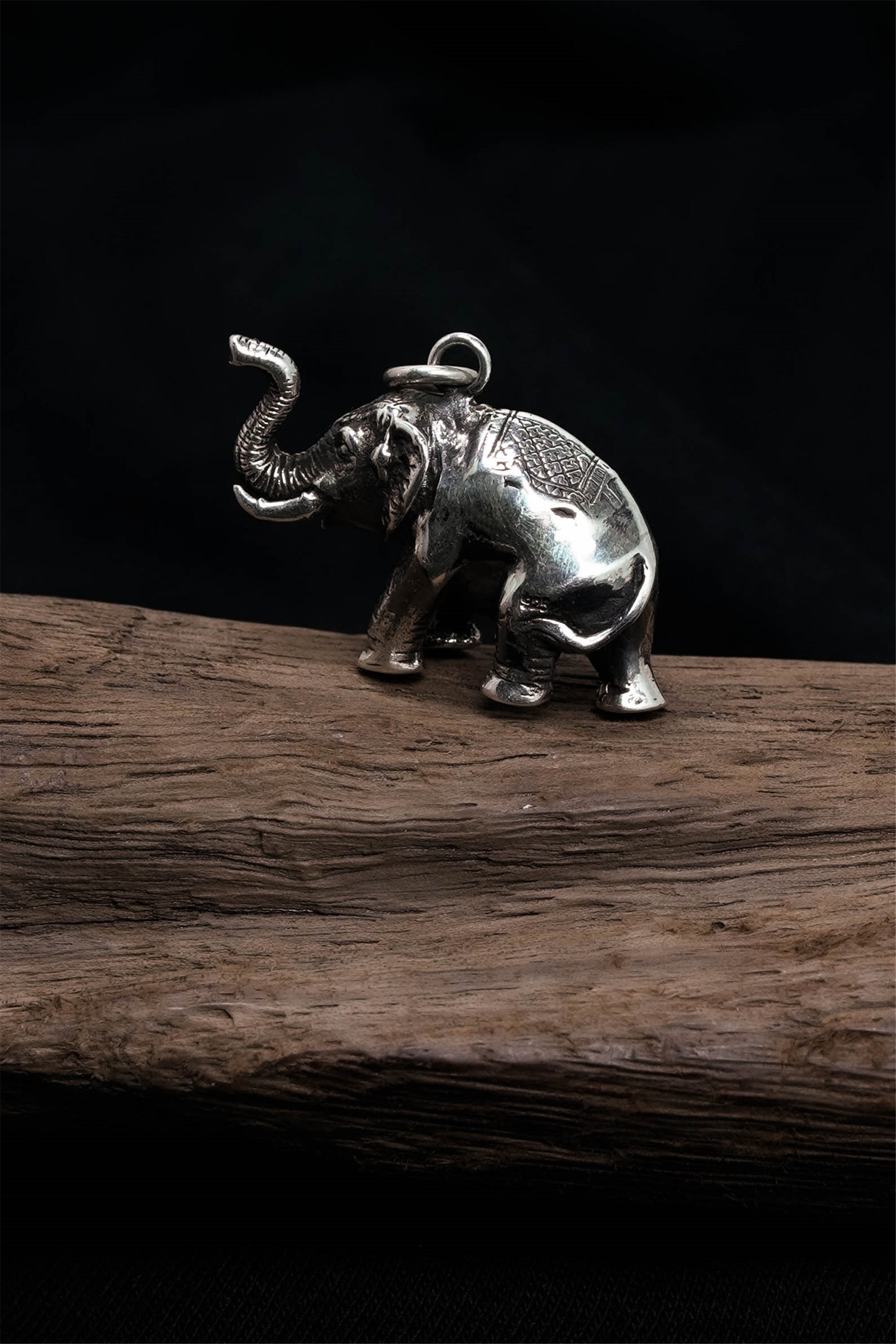 Elephant Pendant Retro 925 Sterling Silver