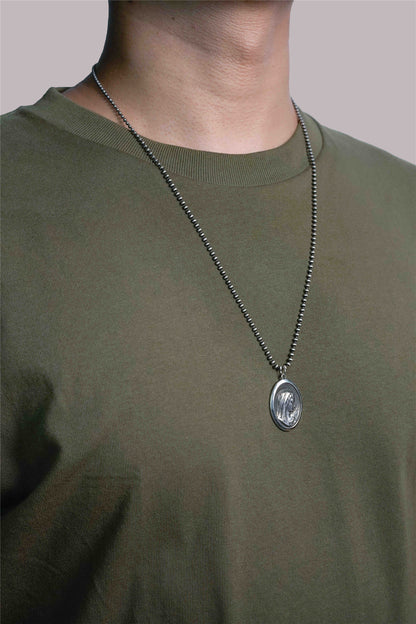 Retro 925 Silver Virgin Mary Couple Pendant