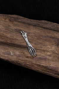 Retro Fork 925 Sterling Silver Pendant