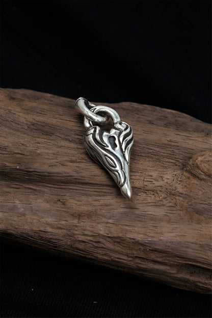 Retro Love Heart Pendant 925 Sterling Silver