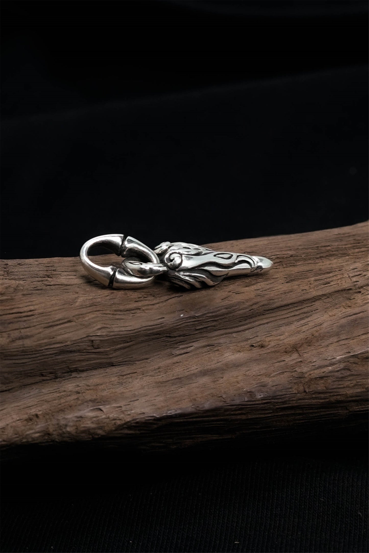 Retro Love Heart Pendant 925 Sterling Silver