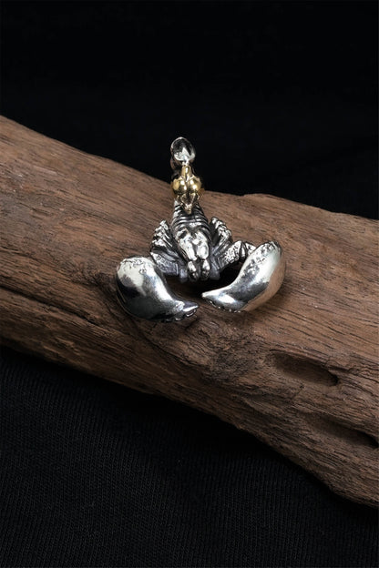 Retro 925 Sterling Silver Scorpion Charm Pendant