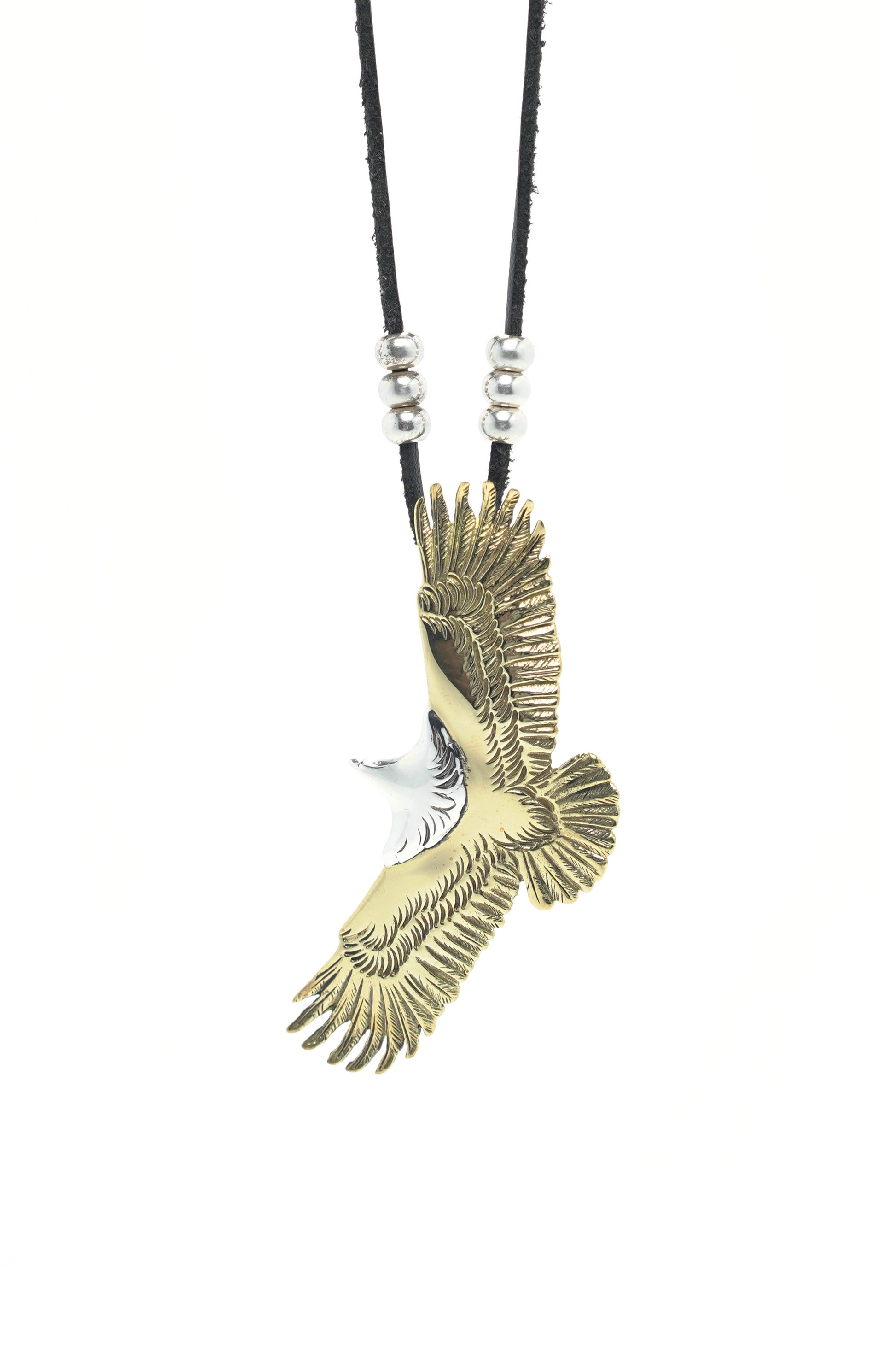 Native American Jewelry Brass Eagle Pendant Takahashi Goro