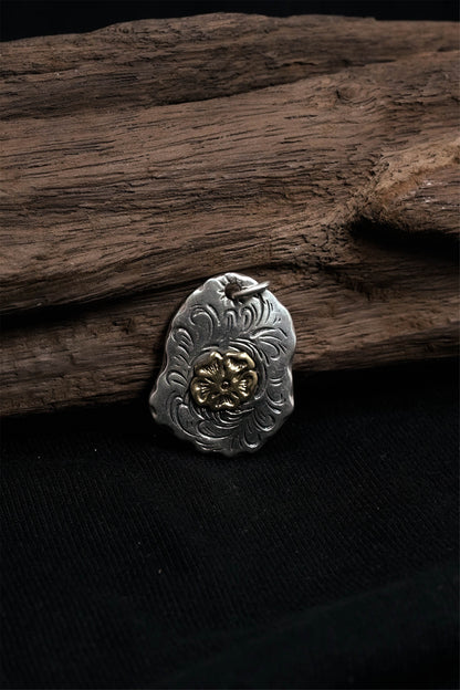 Japan Takahashi Goro Clover Spoon 925 Silver Pendant