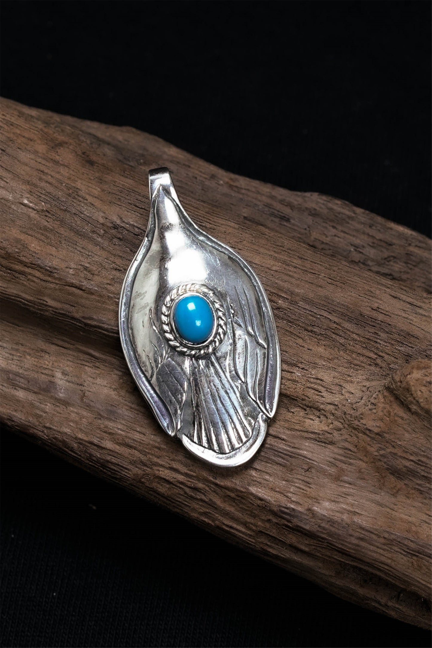 925 Silver Pendant Takahashi Goro Feather