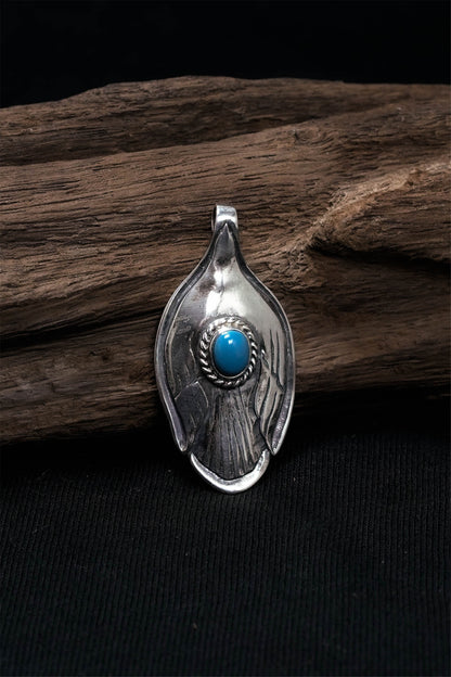925 Silver Pendant Takahashi Goro Feather