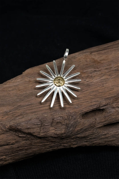 Takahashi Goro Sunflower 925 Sterling Silver Pendant