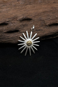 Takahashi Goro Sunflower 925 Sterling Silver Pendant