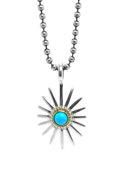 925 Sterling Silver Takahashi Goro Sunflower Pendant