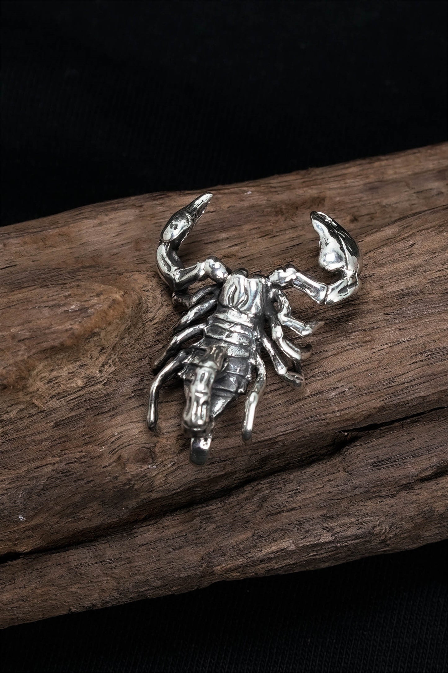 TS Hand Silver Retro Scorpion Pendant 925 Sterling Silver