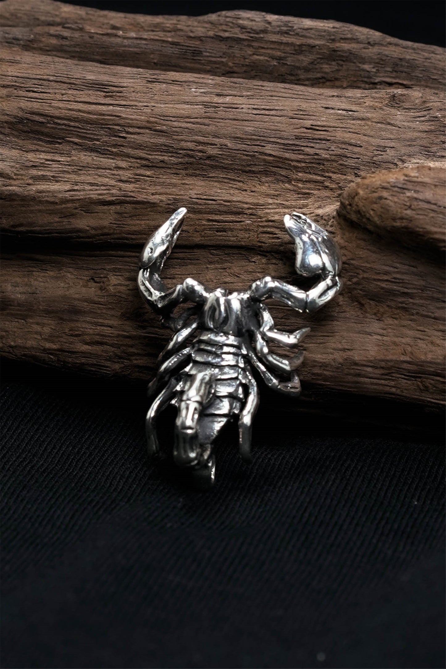 TS Hand Silver Retro Scorpion Pendant 925 Sterling Silver