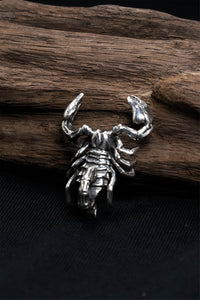 TS Hand Silver Retro Scorpion Pendant 925 Sterling Silver
