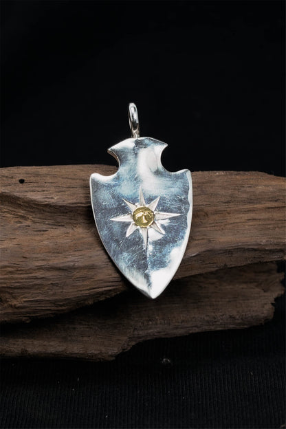 Arrowhead with Sun Pendant