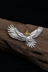 925 Silver and Brass Eagle Pendant