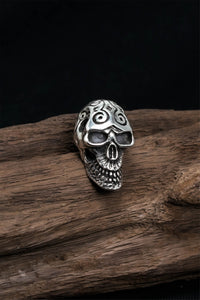 Retro Skull 925 Sterling Silver Pendant