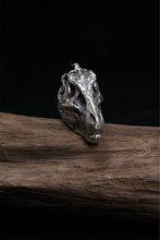 Load image into Gallery viewer, Retro Animal Skull Silver Pendant
