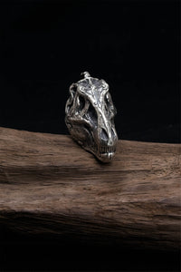 Retro Animal Skull Silver Pendant