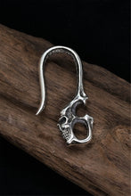 Load image into Gallery viewer, Skeleton Skull Vintage Hook 925 Sterling Silver Pendant
