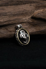 Load image into Gallery viewer, Retro Skull 925 Sterling Silver Oval Pendant
