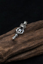 Load image into Gallery viewer, Retro Silver Crown Key Pendant
