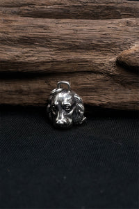 Retro 925 Sterling Silver Dog Head Pendant