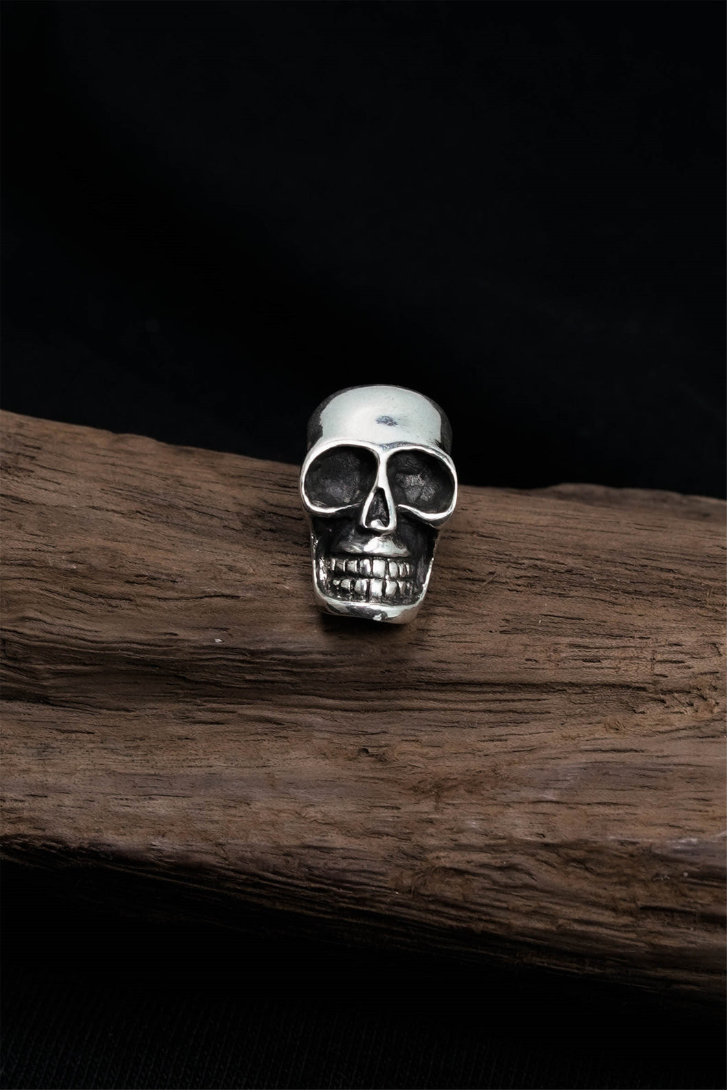 Retro Gothic Sterling Sliver Skull Pendant