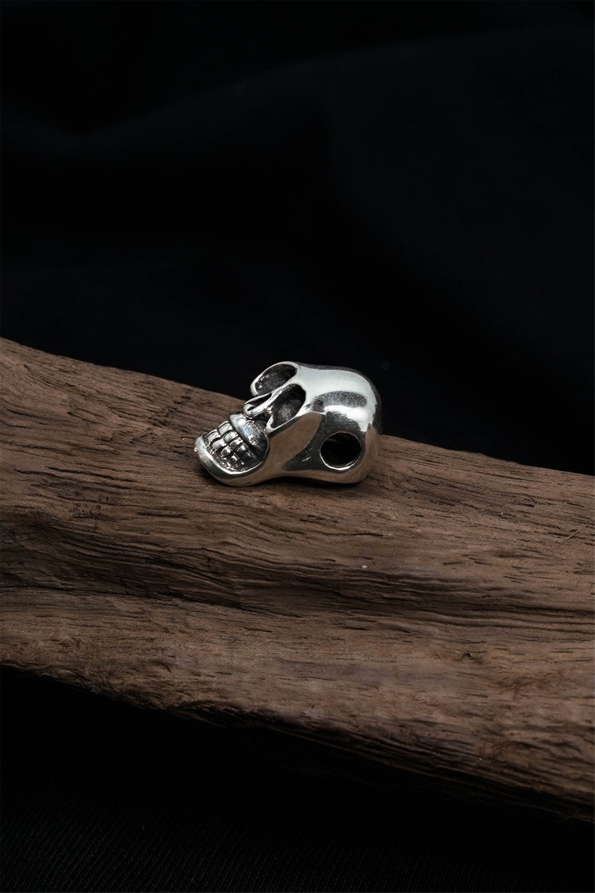 Retro Gothic Sterling Sliver Skull Pendant