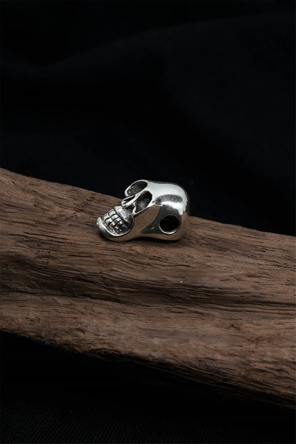 Retro Gothic Sterling Sliver Skull Pendant