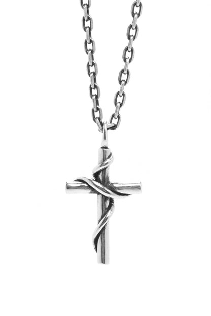 Vintage Handmade Sterling Silver Cross Pendant