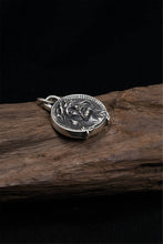 Load image into Gallery viewer, Top Hand Silver Retro 925 Sterling Silver Round Medallion Charm
