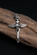 Load image into Gallery viewer, Retro Sterling Silver Cross Skull Pendant

