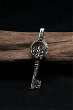 Load image into Gallery viewer, Vintage Key 925 Sterling Silver Pendant
