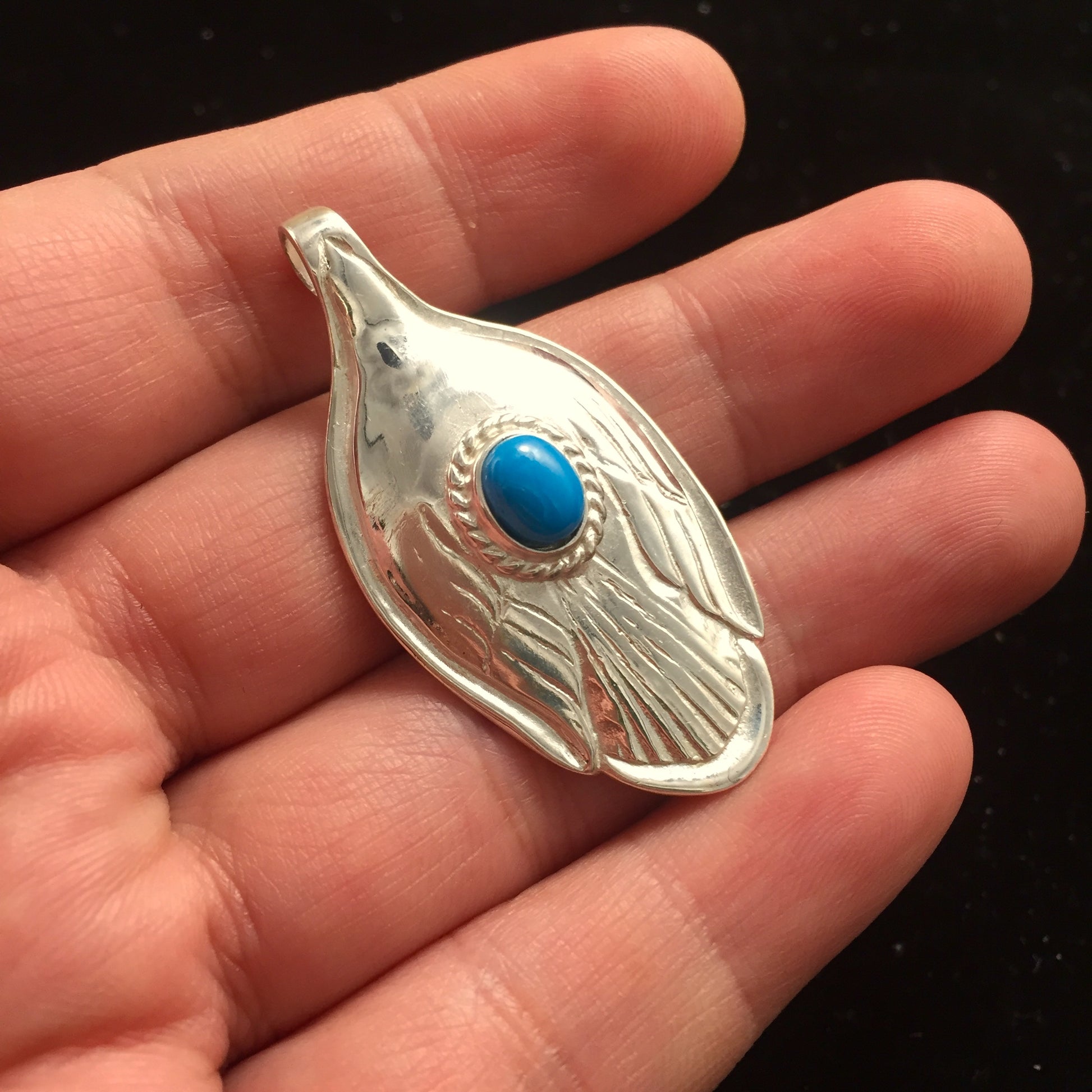 925 Silver Pendant Takahashi Goro Feather