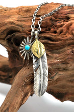 Load image into Gallery viewer, Retro Silver Takahashi Goro Feather Necklace Set
