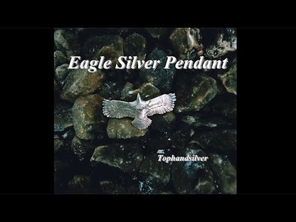 925 Silver and Brass Eagle Pendant