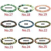 Load image into Gallery viewer, Matted Beads Bracelet Genuine Gemstone Round Beaded Crystal Bracelet (7.5 Inches)
