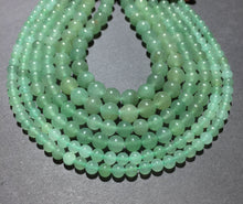 Load image into Gallery viewer, Natural Green Adventurine Jade round beads Healing Gemstone Loose Beads for DIY Jewelry MakingAAA Quality 4mm 6mm 8mm 10mm
