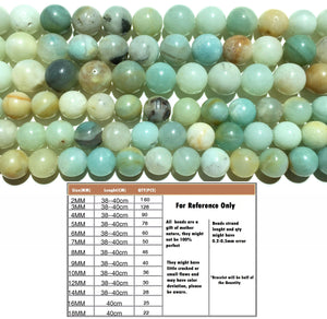 Natural Amazonite Round Stone Beads Healing Gemstone for DIY Jewelry Making & Beadwork Design AAA Quality 6mm 8mm 10mm