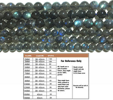 Load image into Gallery viewer, Natural Gray Labradorite Round Beads Healing Gemstone Loose Bead for DIY Jewelry Making Design  AAA Quality 6mm 8mm 10mm
